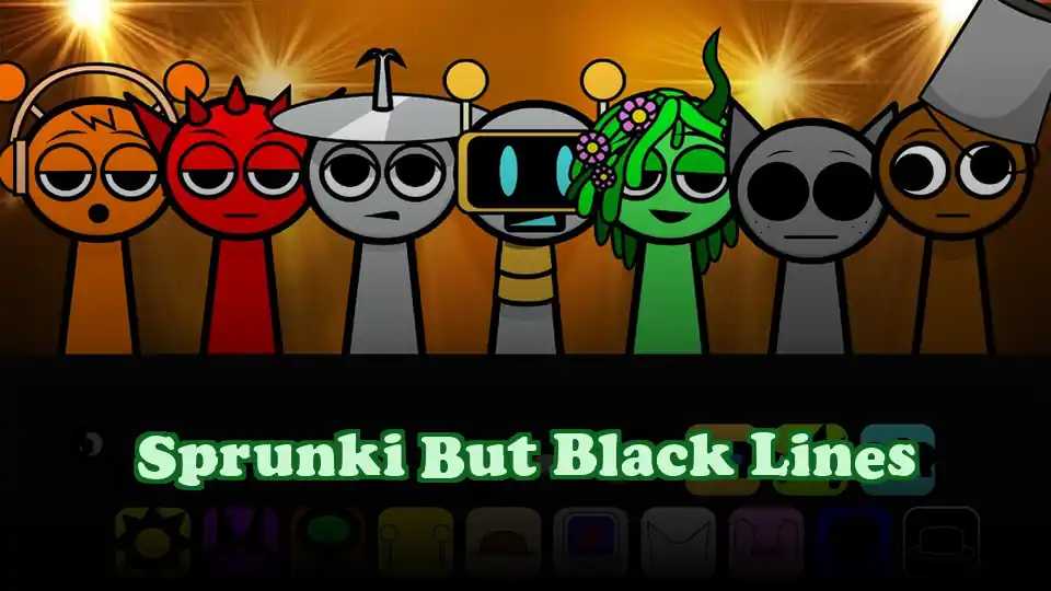 Sprunki But Black Lines